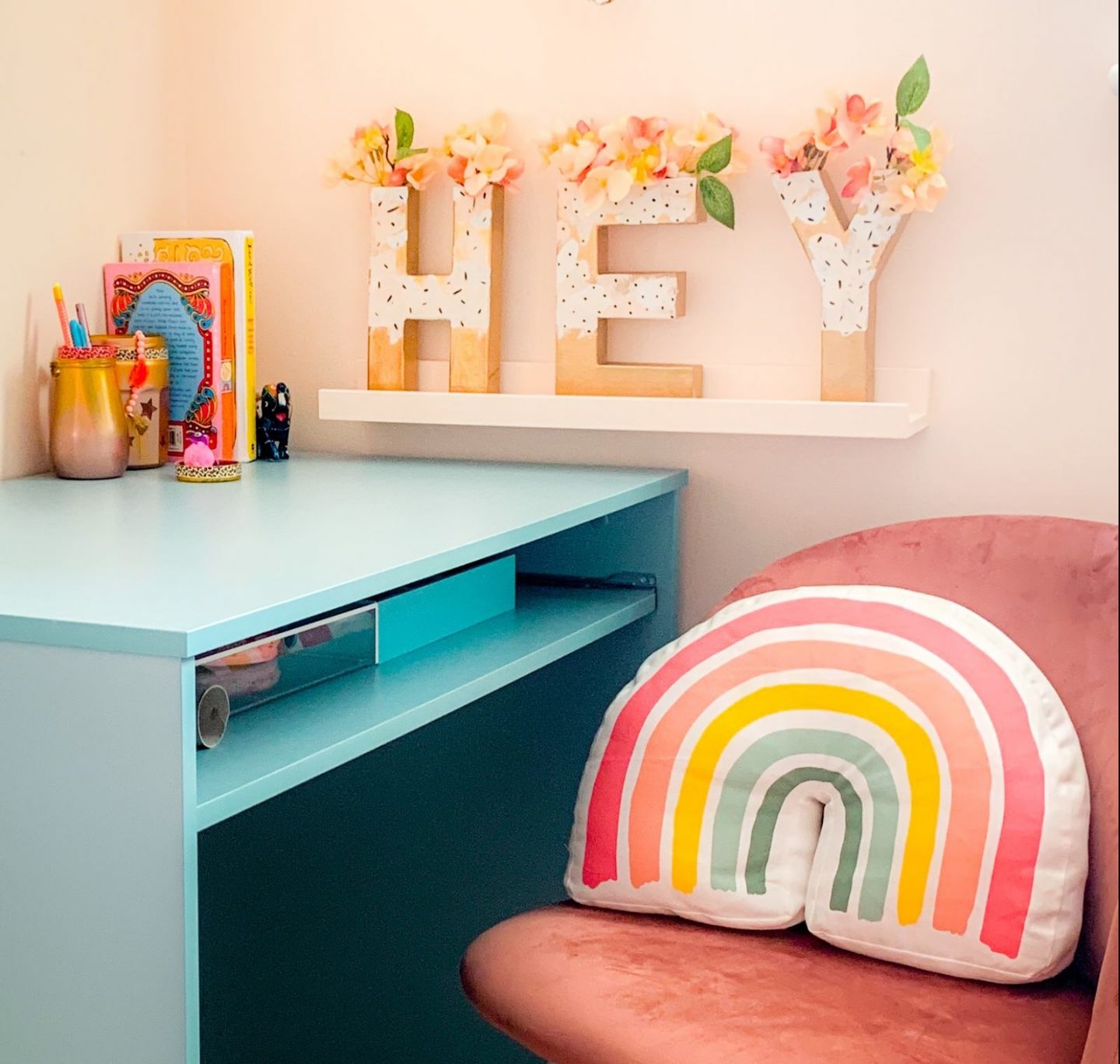 DIY HEY Typography Vase