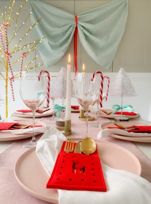 Perfectly Pastel Christmas Table