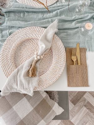 WOODEN BOHO NAPKIN RINGS