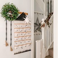 MONOCHROME FABRIC WALL ADVENT CALENDAR