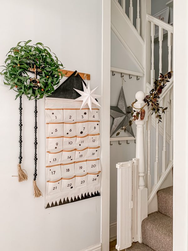 MONOCHROME FABRIC WALL ADVENT CALENDAR