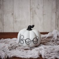 BOO monochrome pumpkin