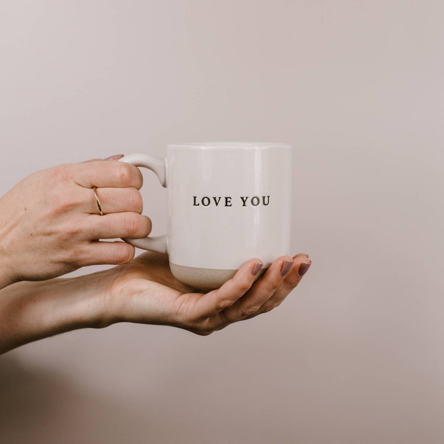 LOVE YOU STONEWARE MUG