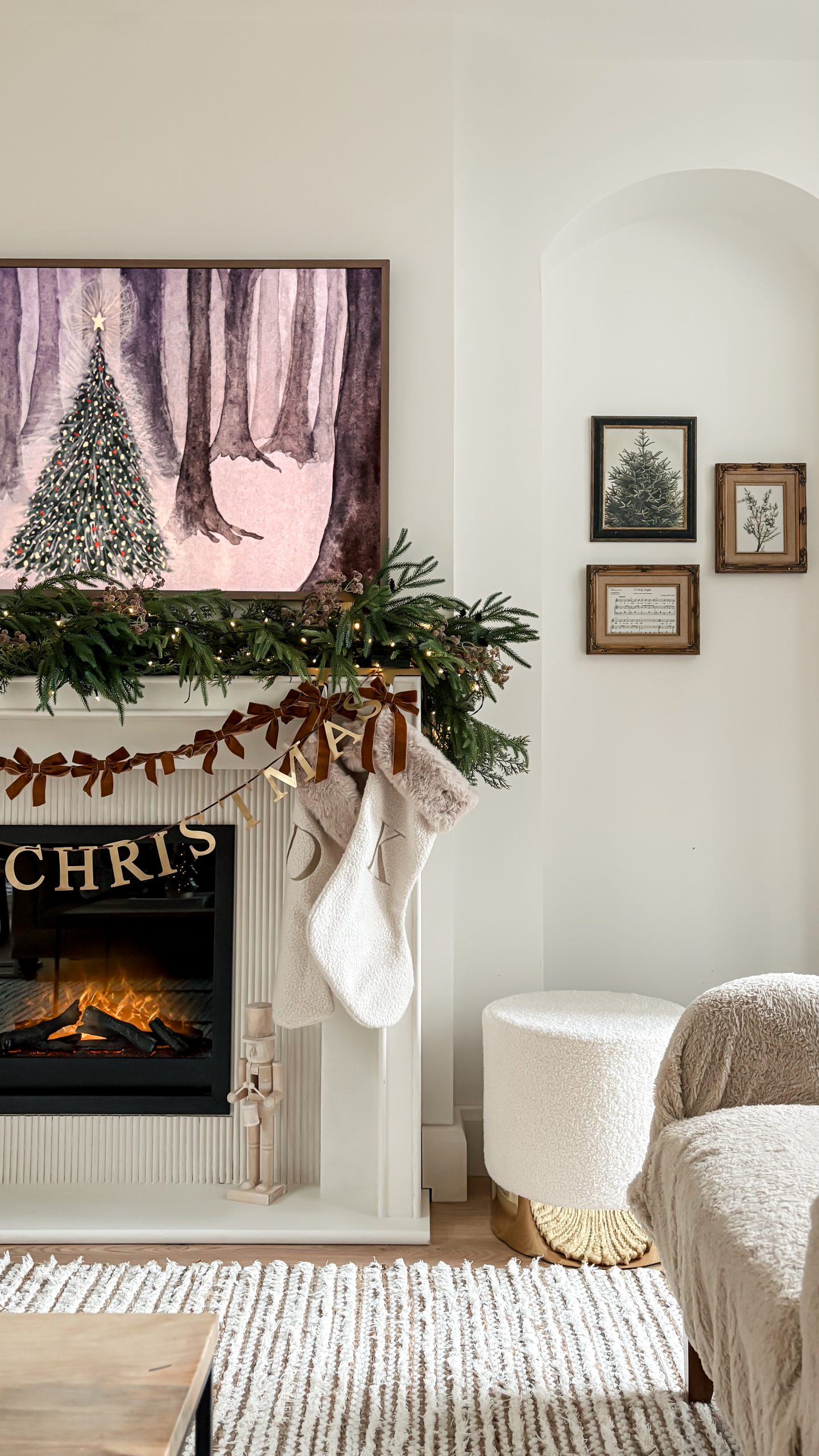 Christmas in July: Modern Organic Holiday Decor in a 1930s Renovated Home