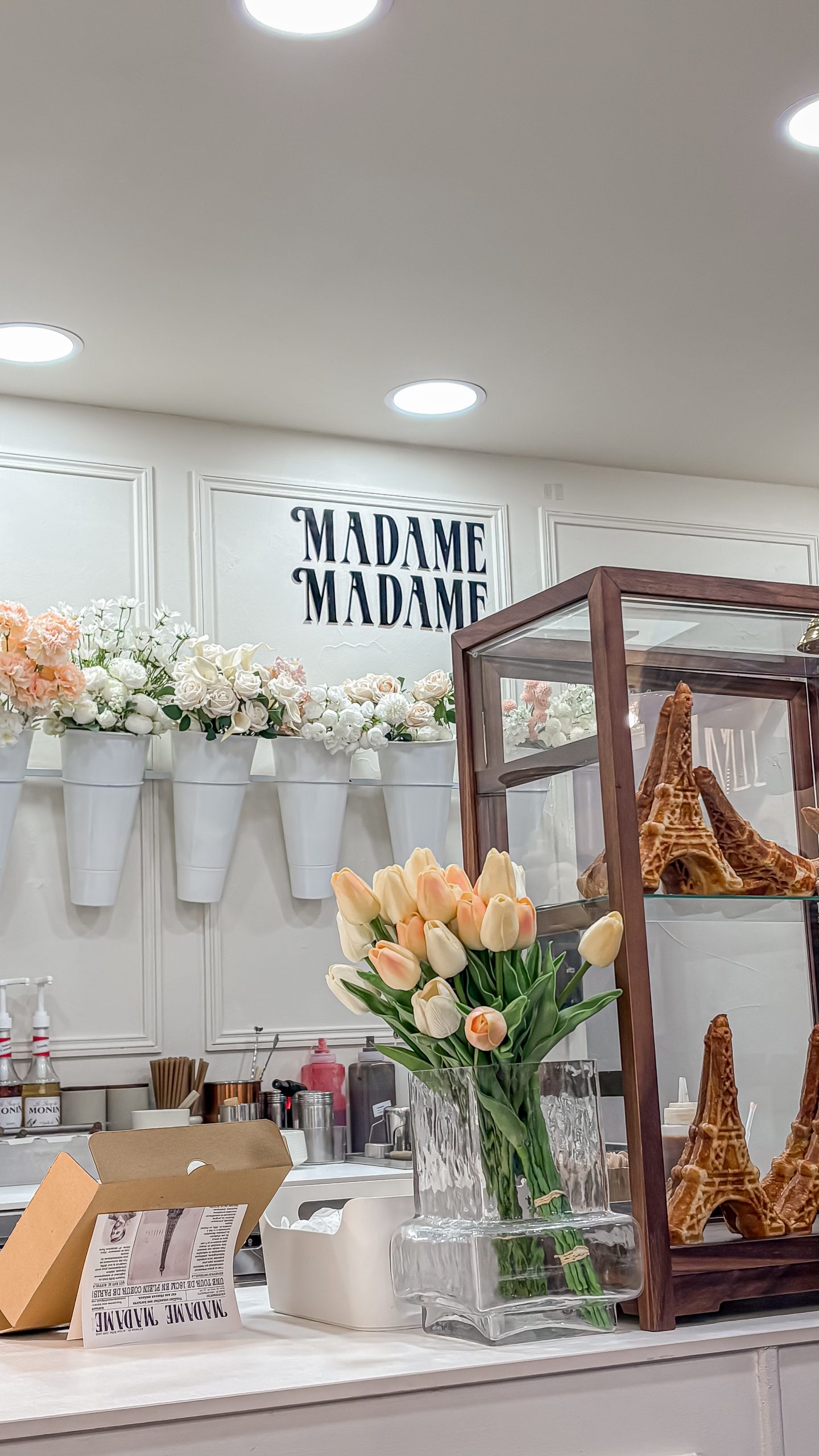 Madame Madame famous Paris Eiffel Tower shaped croissant waffles