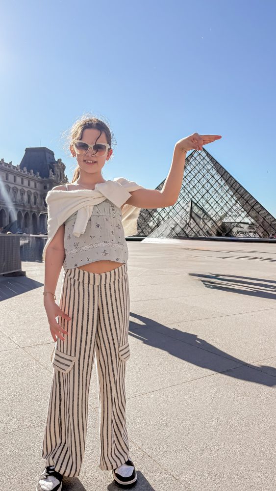 iconic Louvre pyramid photos